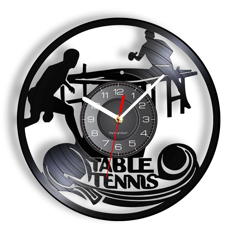 Table Tennis Dimension - Tenis stołowy zegar ścienny klubu tenisa