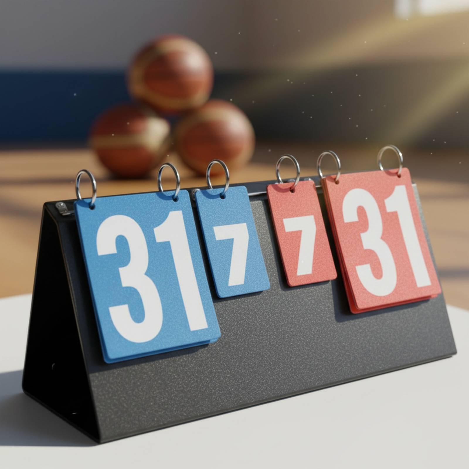 Table Tennis Score - Przenośna tablica wyników z klapkami, tablica