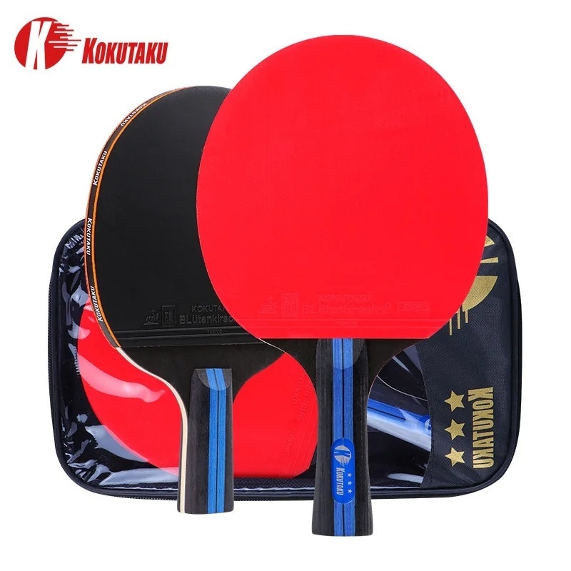 Table Tennis Kit - 3-gwiazdkowe rakiety Ping Pong KOKUTAKU dla