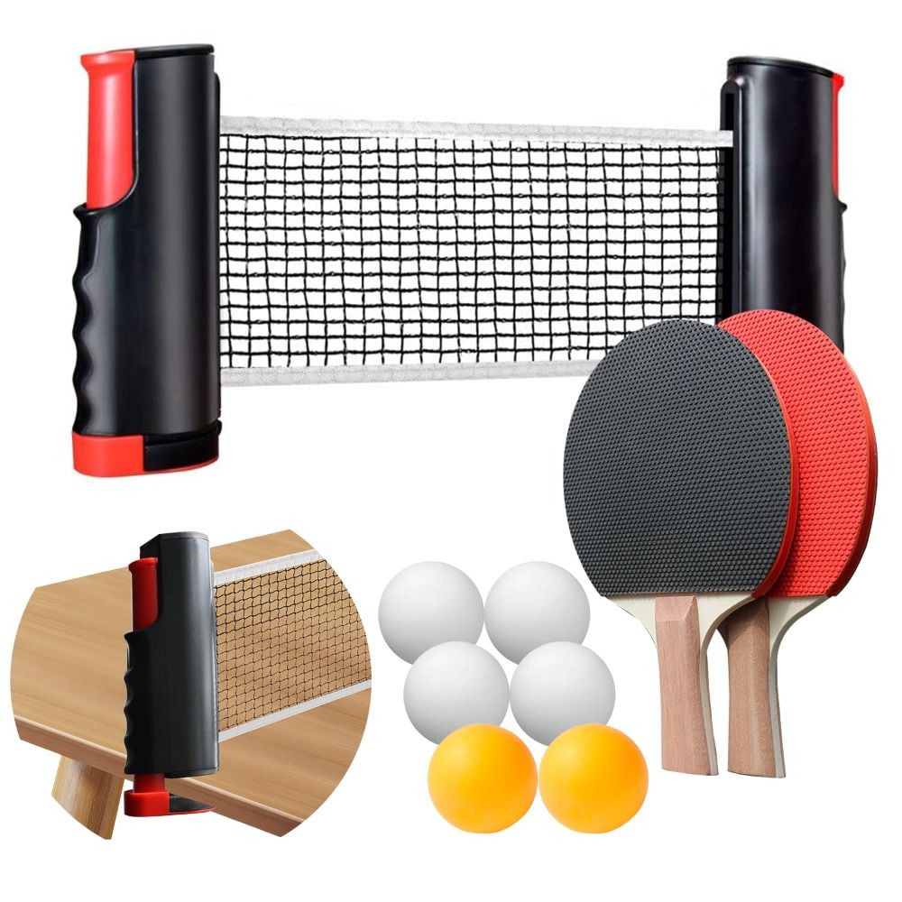 Table Tennis Dimension - Rozkładana siatka do ping-ponga z ramą,