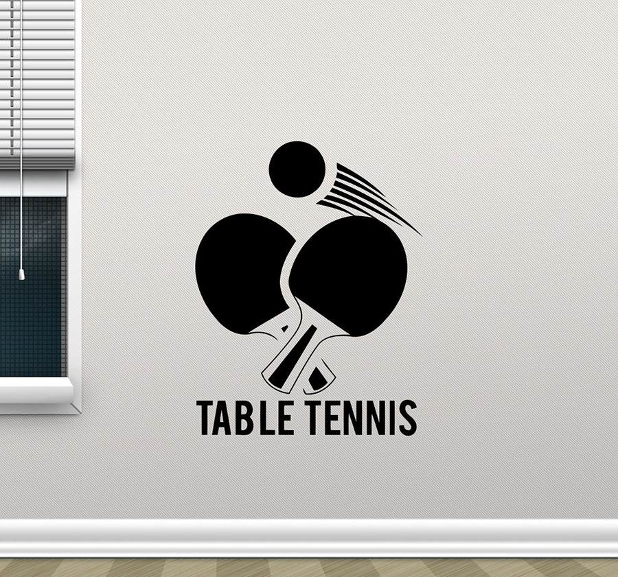 Table Tennis Dimension - Tenis stołowy naklejki ścienne Ping Pong