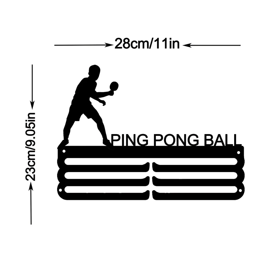 Table Tennis Dimension - CIFBUY Metalowy Wieszak na Medale Sportowe,