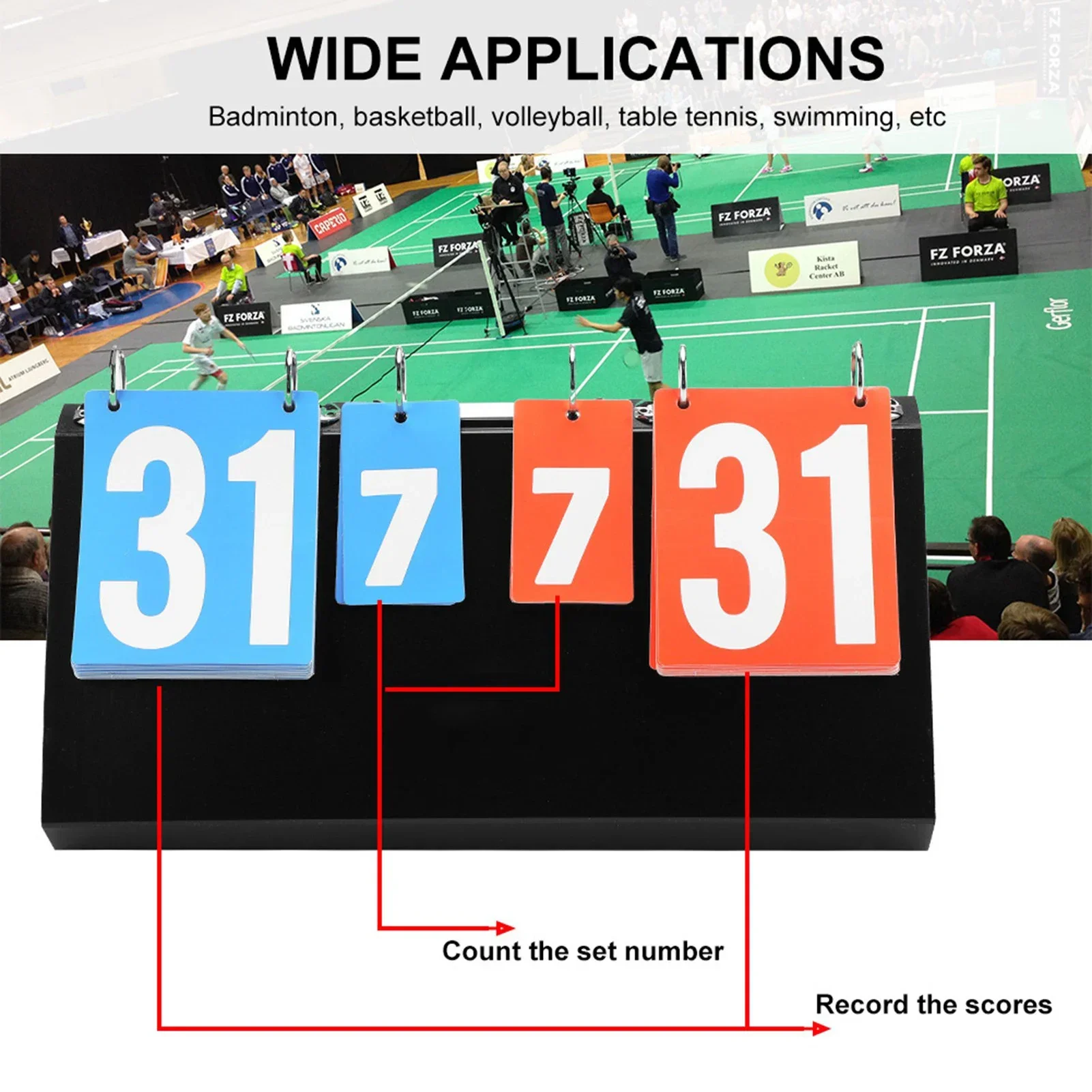 4-cyfrowa tablica wyników zawo – Table Tennis Score recenzja i cena